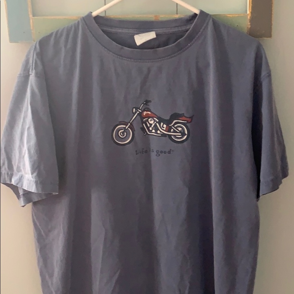 Life is good motorcycle tee